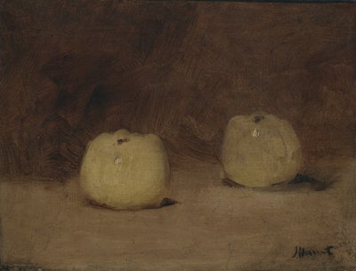 Naturaleza muerta con dos manzanas de Édouard Manet
