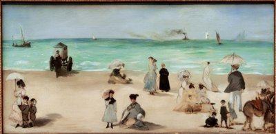 En la playa de Boulogne-sur-Mer de Édouard Manet