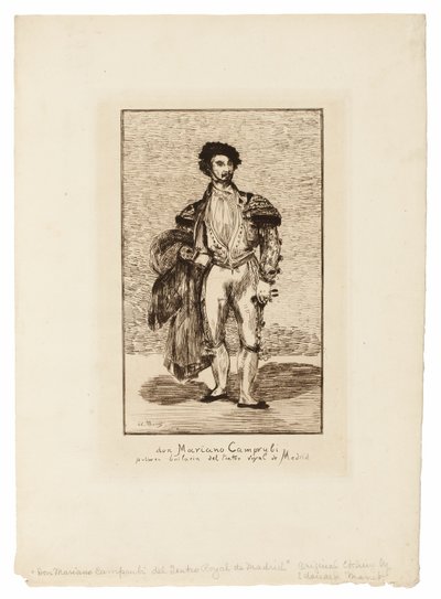 La Bailarina (Don Mariano Camprubi) de Édouard Manet