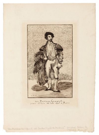 El bailarín de ballet (Don Mariano Camprubi) de Édouard Manet