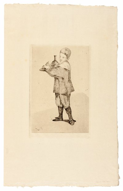 El niño llevando una bandeja de Édouard Manet