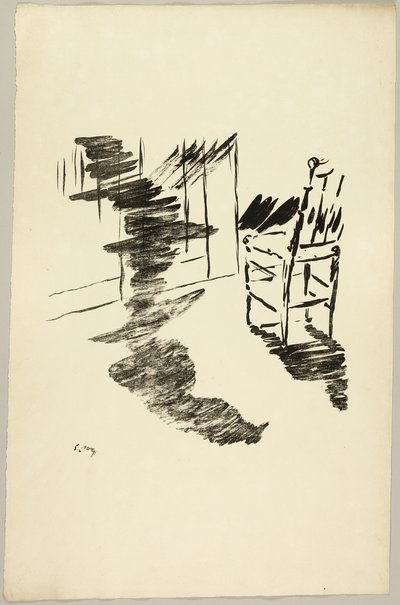 La silla ("Esa sombra que yace flotando en el suelo..."), de El cuervo de Édouard Manet