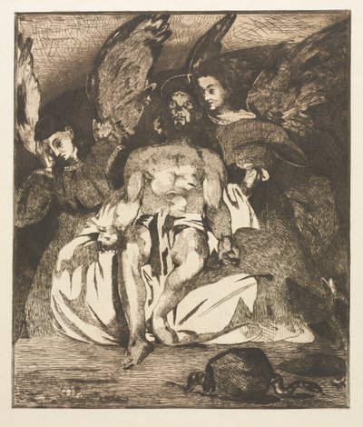El Cristo muerto con ángeles de Édouard Manet