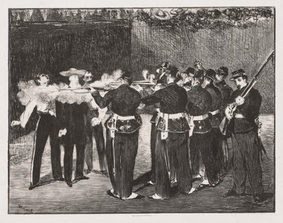 La ejecución del emperador Maximiliano de Édouard Manet