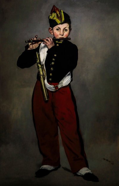La jugadora de Fife 1866 (óleo sobre lienzo) de Édouard Manet