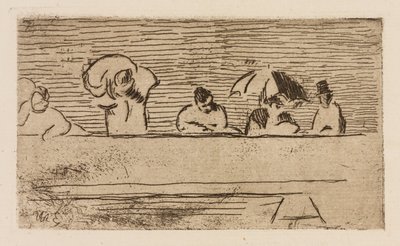 El parapeto del puente, lámina 5 de Le Fleuve de Édouard Manet