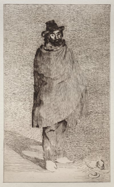 El filósofo (aguafuerte y punta seca) de Édouard Manet