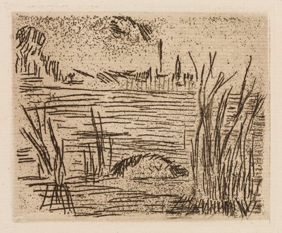 El río en la llanura, lámina 4 de Le Fleuve de Édouard Manet
