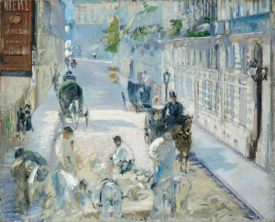 La Rue Mosnier con obreros de Édouard Manet