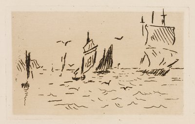 El mar, plato 7 de Le Fleuve de Édouard Manet