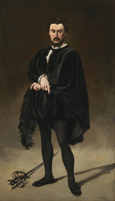 El actor trágico Rouvière como Hamlet, 1866 de Édouard Manet