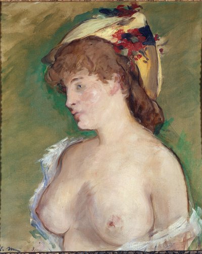 La rubia en topless de Édouard Manet