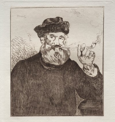 El fumador (grabado) de Édouard Manet