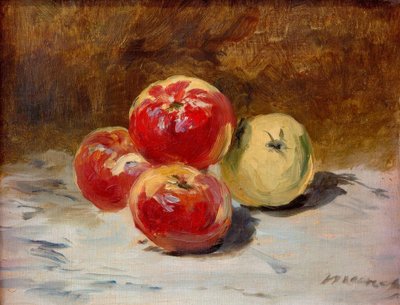 Cuatro manzanas de Édouard Manet