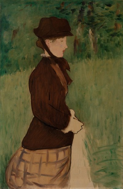 Joven mujer en un jardín, 1879 de Édouard Manet