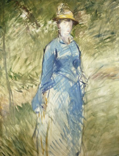 Joven Mujer en la Vegetación de Édouard Manet