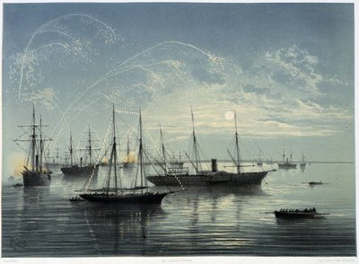 Inauguración del Canal de Suez por G. Nicole. 1869 de Edouard Riou