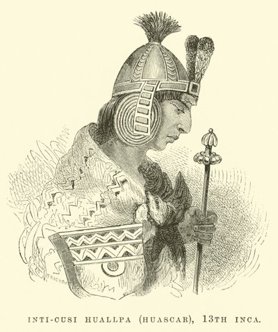 Inti-Cusi Huallpa (Huascar), 13º Inca de Edouard Riou