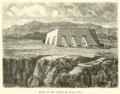 Ruinas del Templo de Huiracocha de Edouard Riou