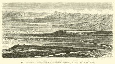 Los lagos de Sissacocha y Huilcacocha, en el altiplano de Raya de Edouard Riou