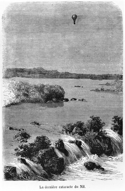 La última catarata del Nilo, ilustración de 