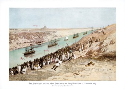 La inauguración del Canal de Suez, 17 de noviembre de 1869, 1900 de Edouard Riou