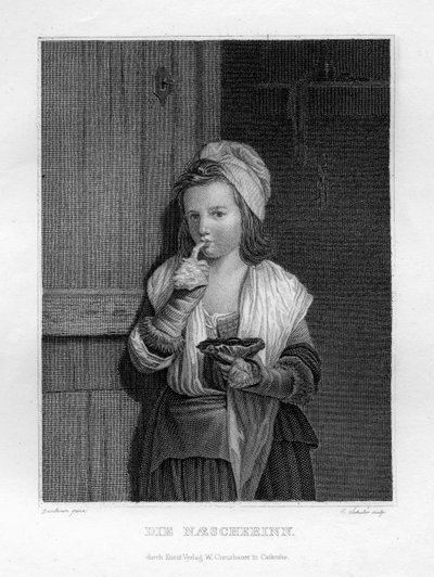 Chica Comiendo, c. 1833 de Edouard Schuler