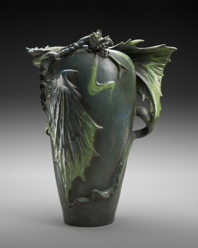 Jarrón "Dragón", Riessner, Stellmacher & Kessel, c. 1900 de Edouard Stellmacher