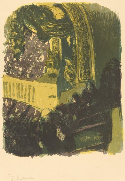 Una galería en el gimnasio, publicada en 1900 de Edouard Vuillard