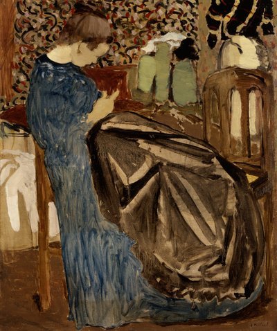 Una costurera de Edouard Vuillard