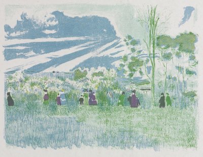 A través de los campos de Edouard Vuillard
