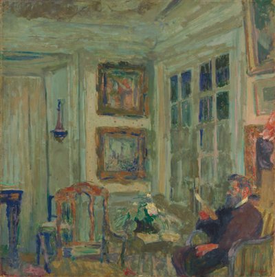 Arthur Fontaine leyendo de Edouard Vuillard