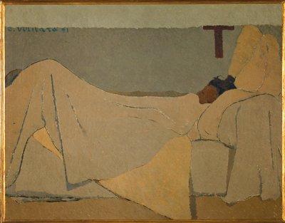 En la cama de Edouard Vuillard