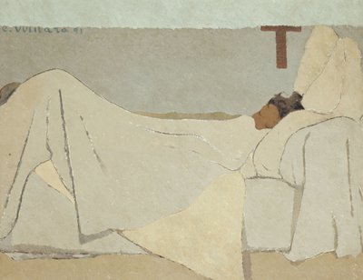 Au lit, 1891 de Edouard Vuillard