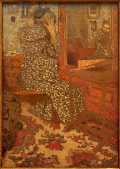 Peinándose de Edouard Vuillard