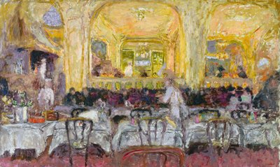 Café Wepler, c.1908-10, retocado en 1912 de Edouard Vuillard