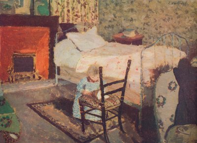 Niño jugando: Annette Roussel frente a una silla de madera, c1900, c1932 de Edouard Vuillard