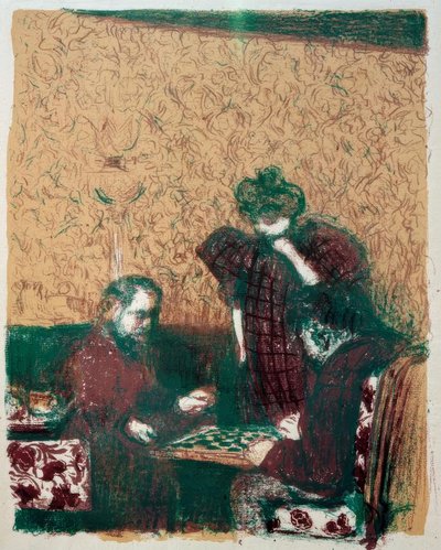 La partida de damas de Edouard Vuillard