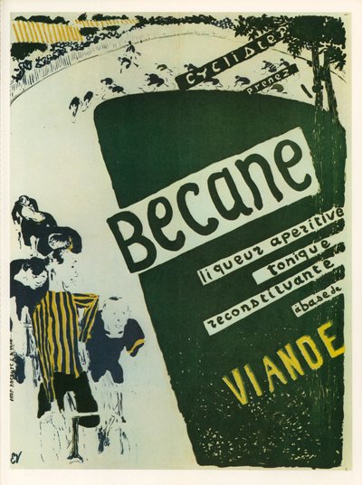 Edouard Vuillard: Becane - licor tónico aperitivo ... (litografía) de Edouard Vuillard