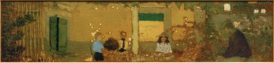 Familia en el jardín de Edouard Vuillard