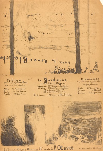 Frères; La Gardienne; Créanciers de Edouard Vuillard