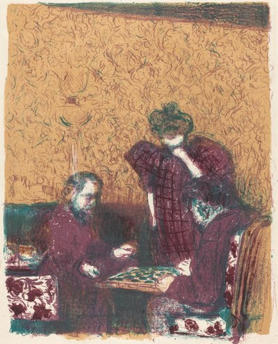 Juego de damas de Edouard Vuillard