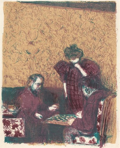 Juego de damas La partie de dames de Edouard Vuillard