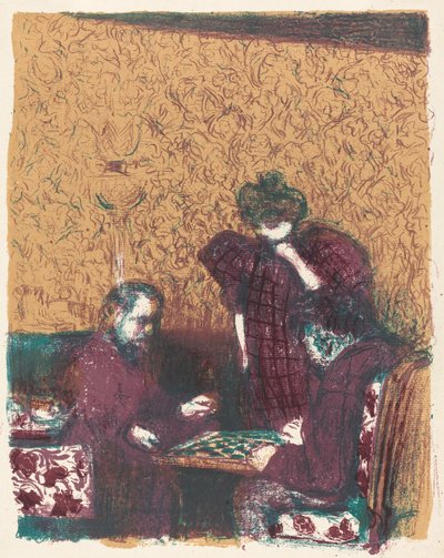 Juego de damas, 1897-1898 publicado 1899 de Edouard Vuillard