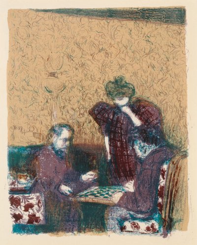 Juego de damas de Edouard Vuillard