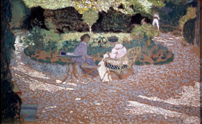 En el jardín, 1895-1898 de Edouard Vuillard