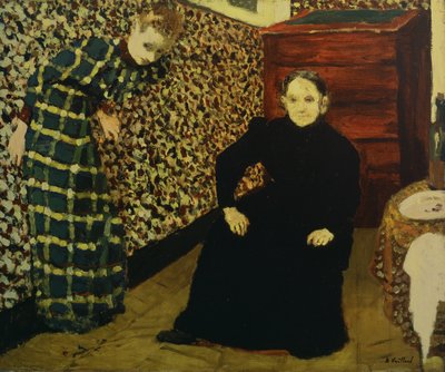Interior, madre y hermana del artista, 1893 de Edouard Vuillard