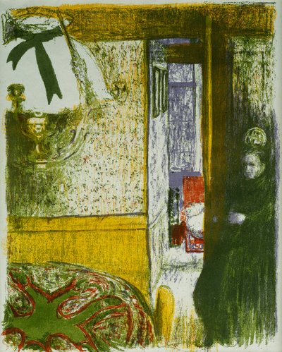 Interior con lámpara colgante, de Paisajes e interiores; Interieur a la Suspension, de Paysages et Interieurs, 1899 de Edouard Vuillard