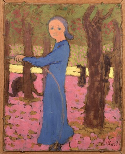 La niña con el aro, ca 1891 de Edouard Vuillard