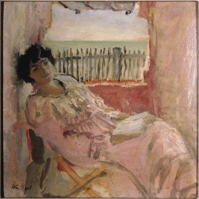Lucy Hessel en la playa, ca 1904 de Edouard Vuillard